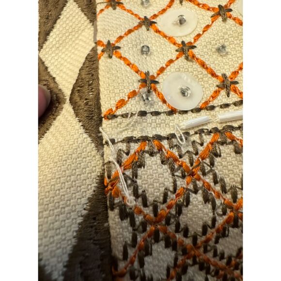 Chico's Beaded Sequined Fully Lined 3/4 Sleeve Jacket - Sz 3 (XL/16) - Picture 16 of 16